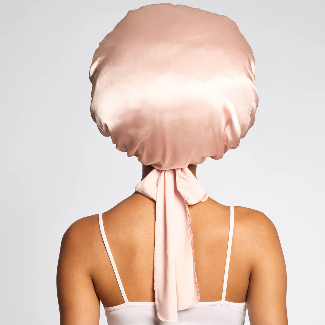 Blush Oversized Satin Bonnet | Blush