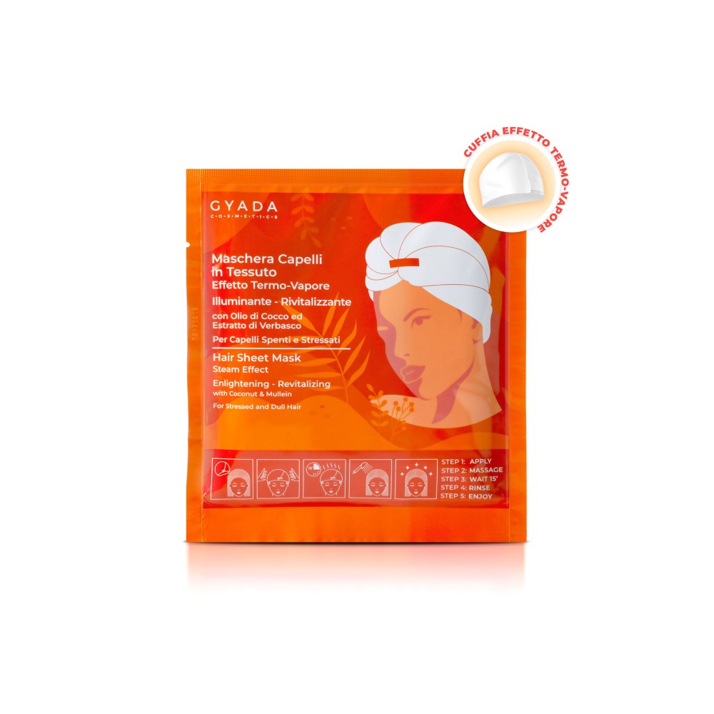 Hair Sheet Mask 6 | Steam Effect | Enlightening & Revitalizing
