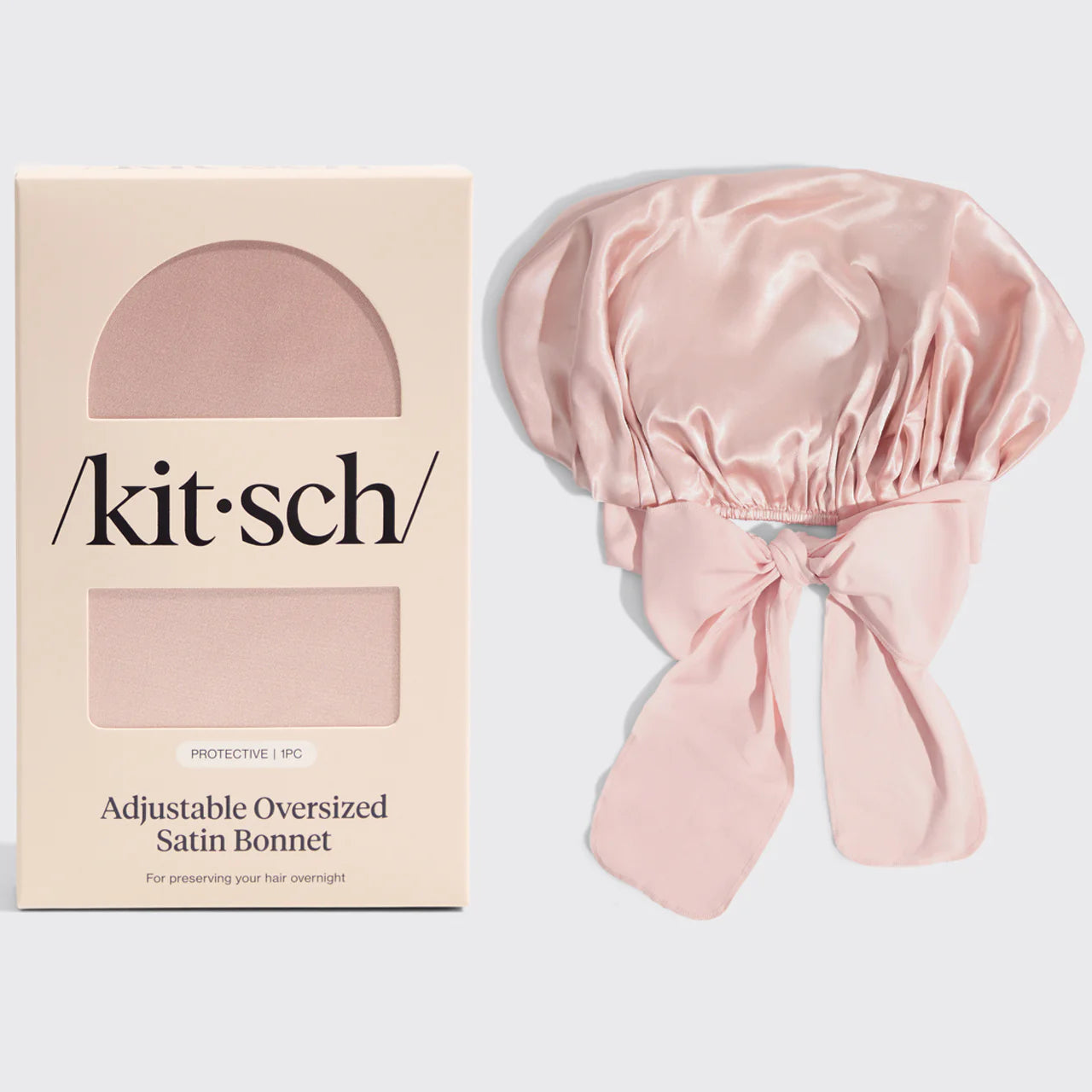 Blush Oversized Satin Bonnet | Blush