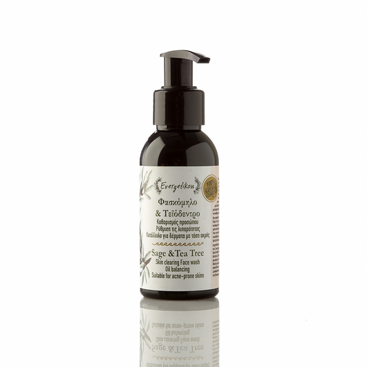 Skin Clearing &amp; Oil Balancing Face Wash with Sage &amp; Tea Tree Oil