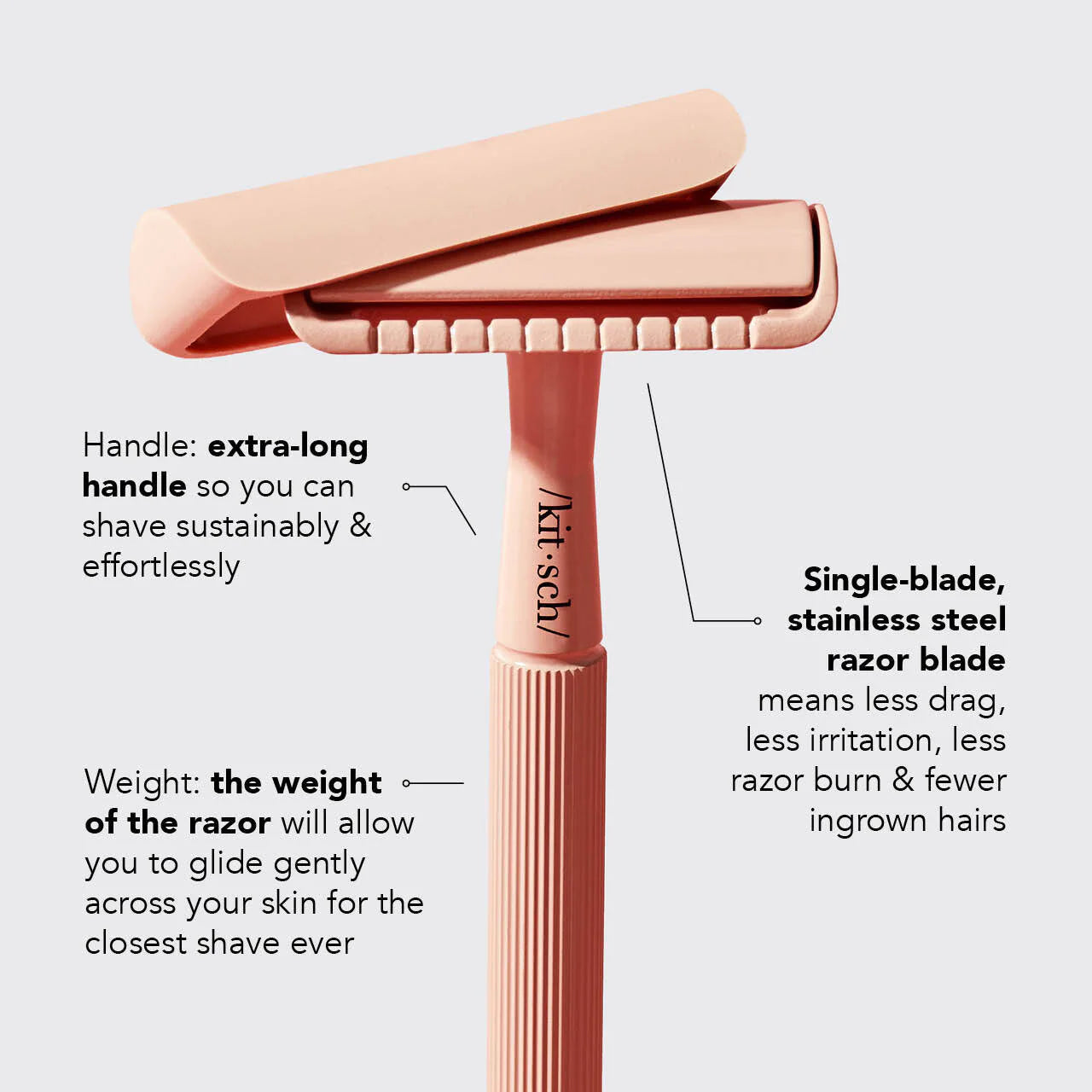 Perfect Glide Safety Razor | Terracotta