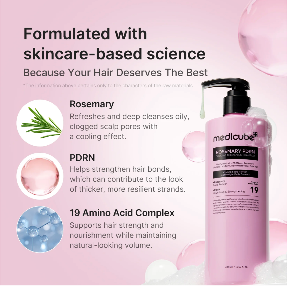Medicube Rosemary PDRN Cooling Thickening Shampoo