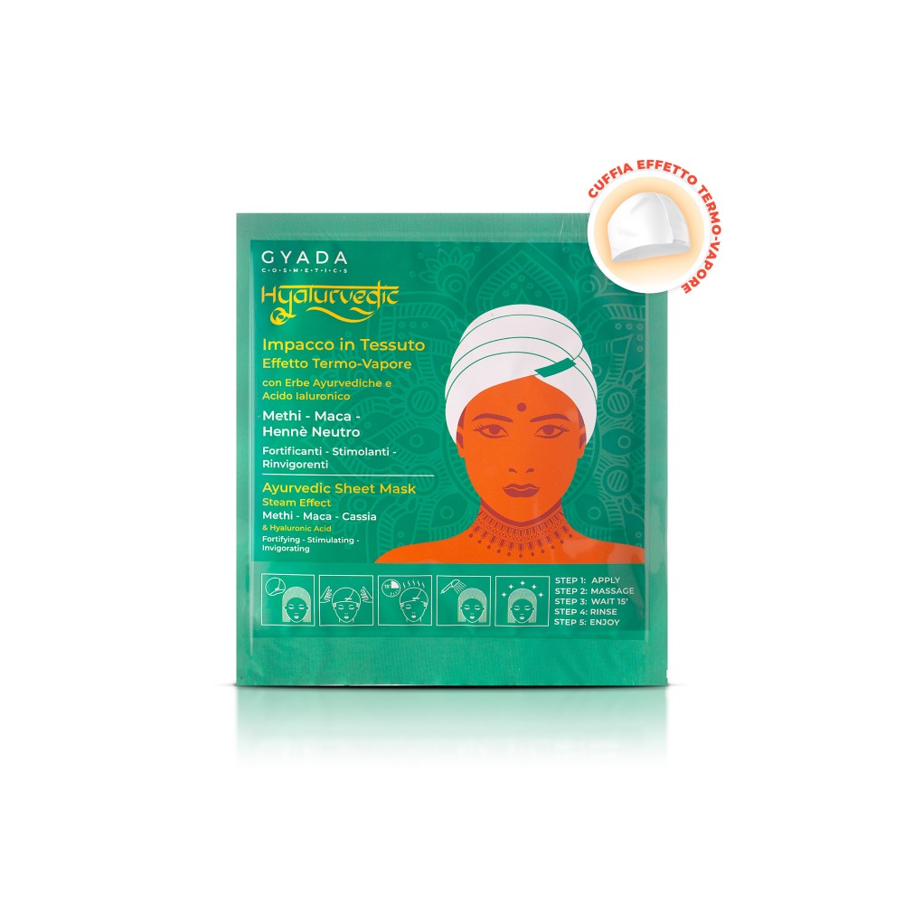Hyalurvedic Sheet Mask | Steam Effect | Fortifying, Stimulating &amp; Invigorating