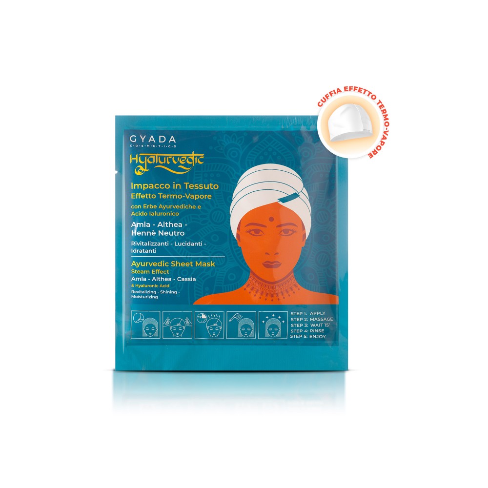 Hyalurvedic Sheet Mask | Steam Effect | Revitalizing, Shining &amp; Moisturizing